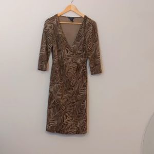 BCBGMAXAZRIA wrap style dress in size Small